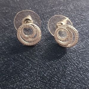 Pair of 925 Silver Moissonite Earrings